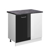 Vicco Mobile ad angolo cucina Nero lucido 86 cm , PL Antracite