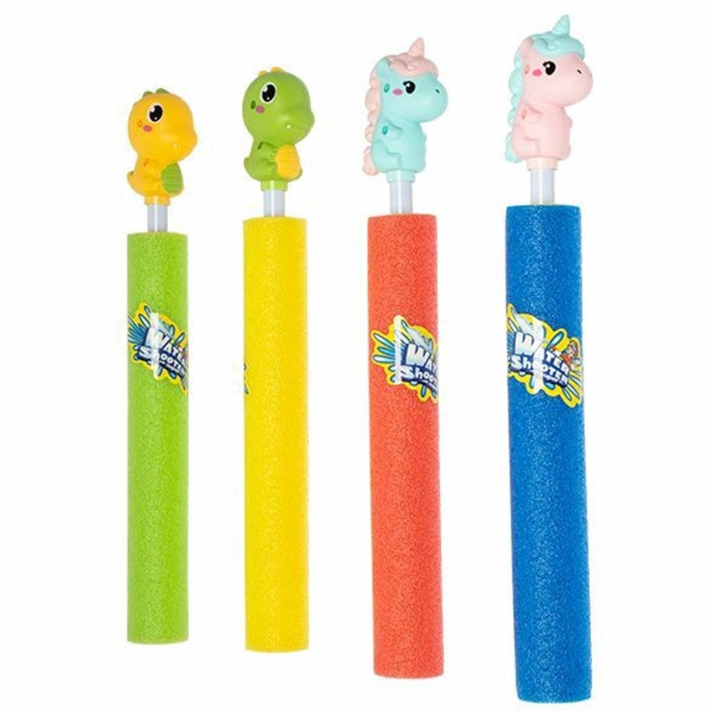 Trade Shop - Tubo Pistola Spara Acqua Con Animaletti 36x4cm Schiuma Giocattolo Per Bambini 6559062 -