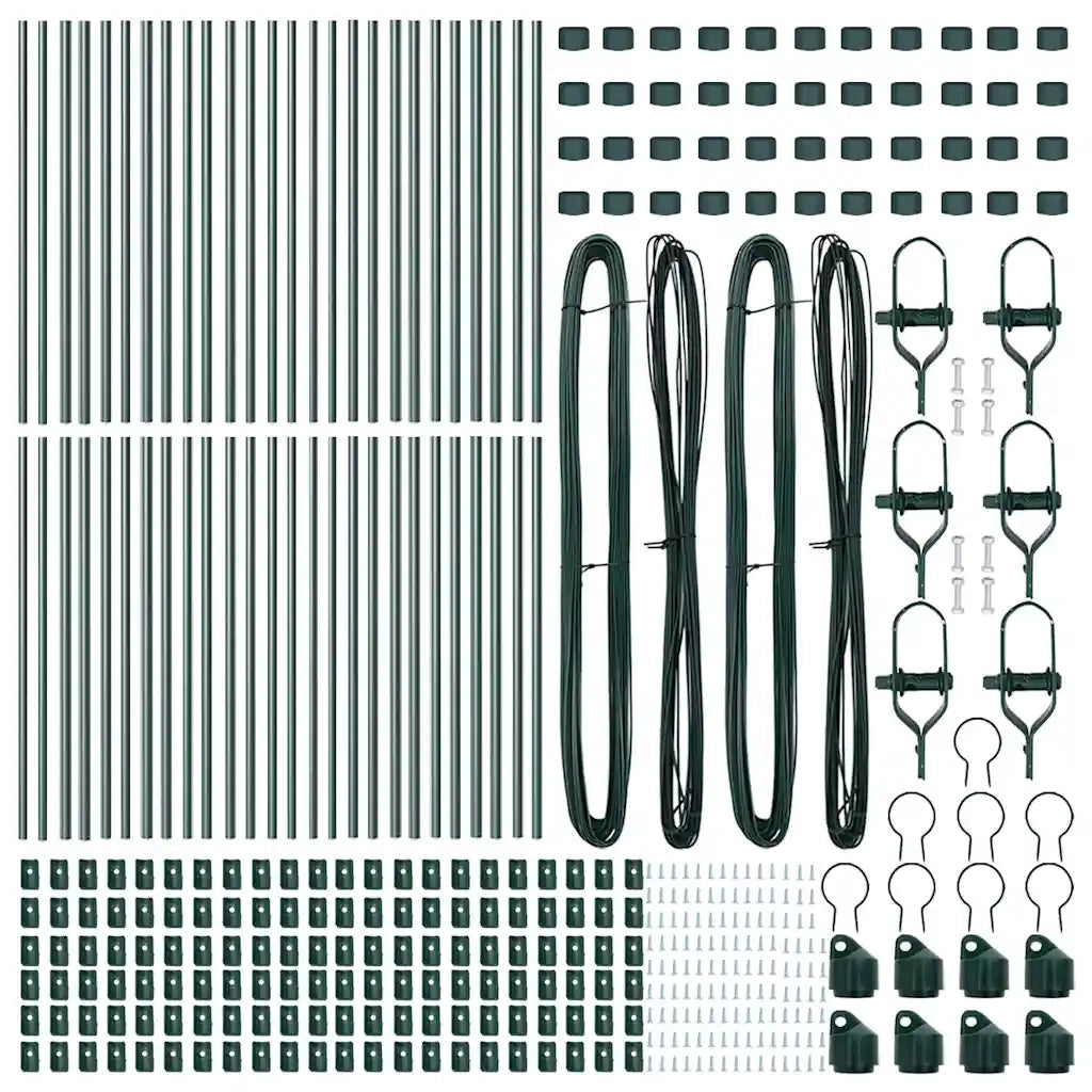 Palo della recinzione 52 pz Verde 3,2 x 3,2 x 120 cm CFW7818033