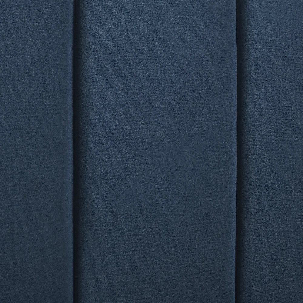Letto imbottito velluto blu scuro e oro rete a doghe testiera alta 140 x 200 cm testata alta design retrò