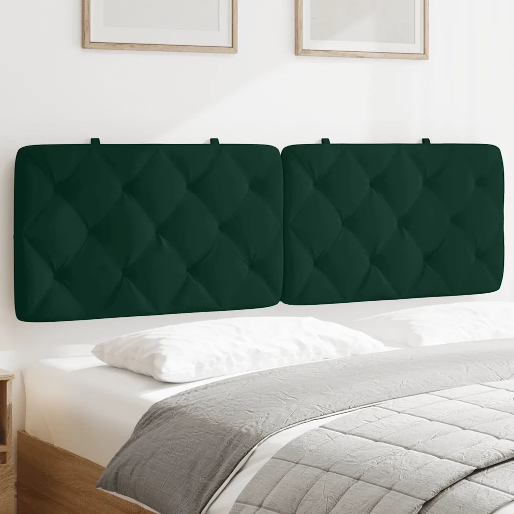 Cuscino Testiera Verde Scuro 160 cm in Velluto 374736