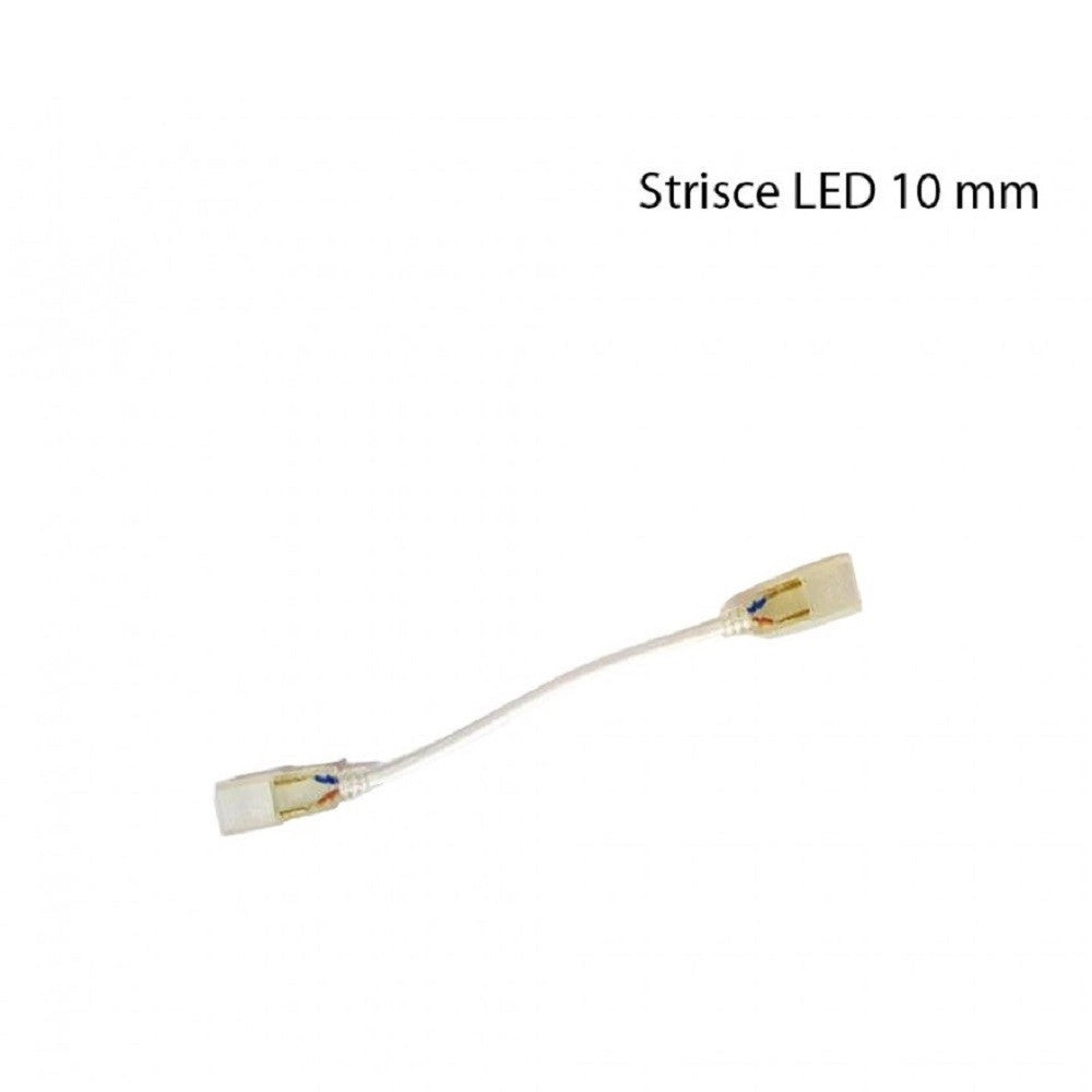 Trade Shop - 20pz Connettore Flessibile Per Strisce Led Da 10 Mm 220v Strip Led 220l-10mm -