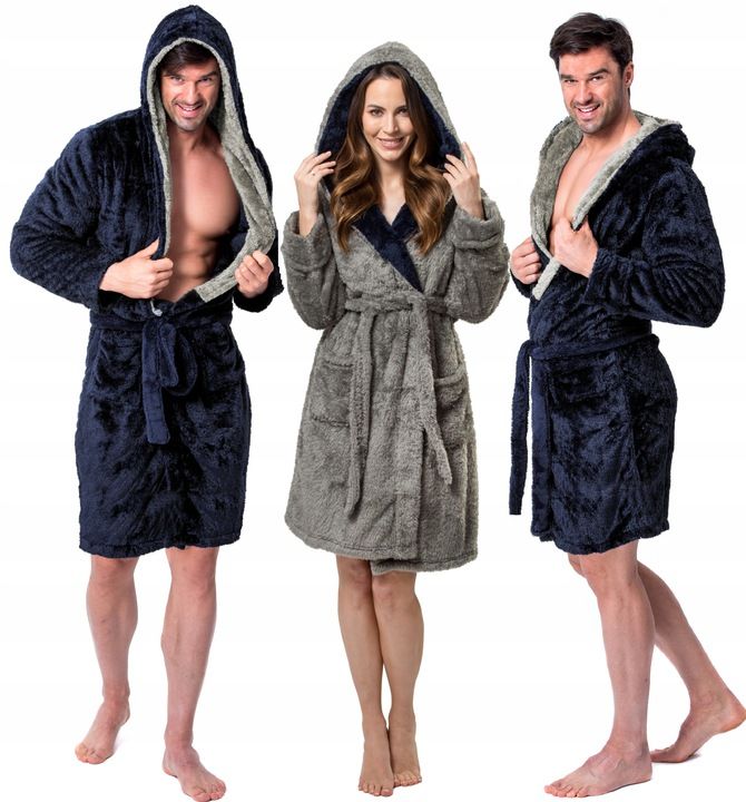 Accappatoio Jordan Navy-grey M