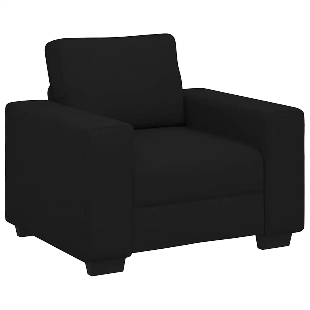Divano Sedia-Poltrona Nera 100x77x82 cm in Tessuto