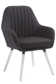Poltroncina Florian in tessuto nero,bianco