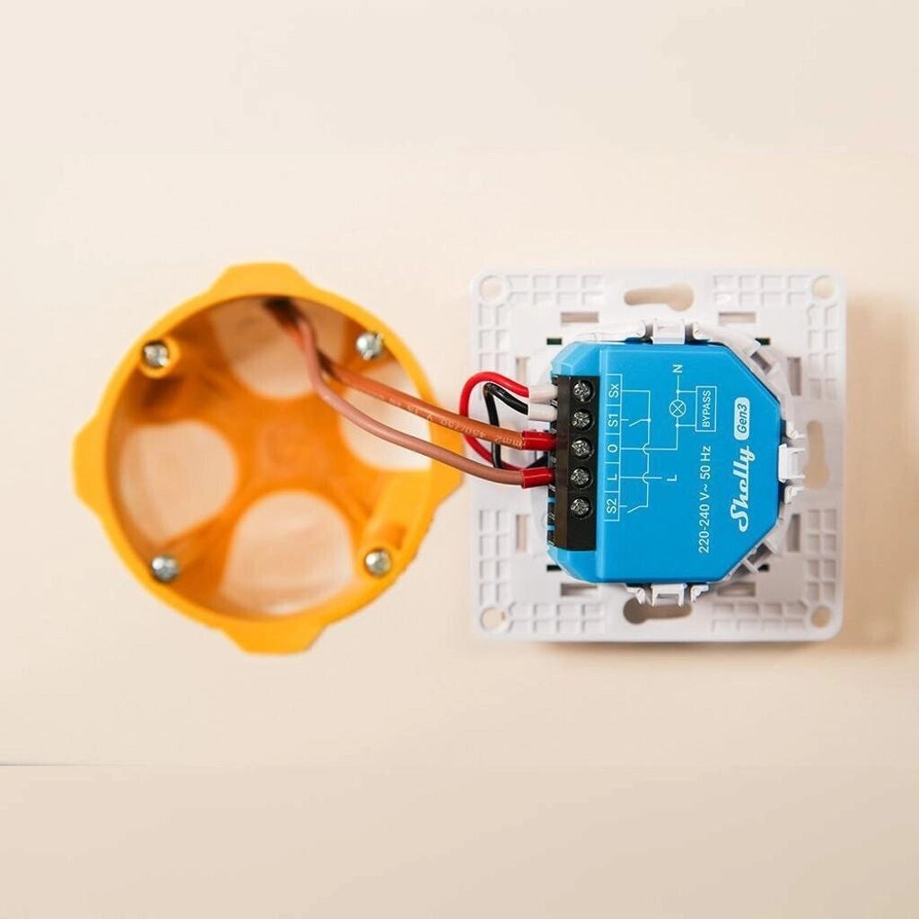 Shelly 2L Gen3 - Relè Smart per Luci Senza Neutro - Confezione da 4 Pezzi