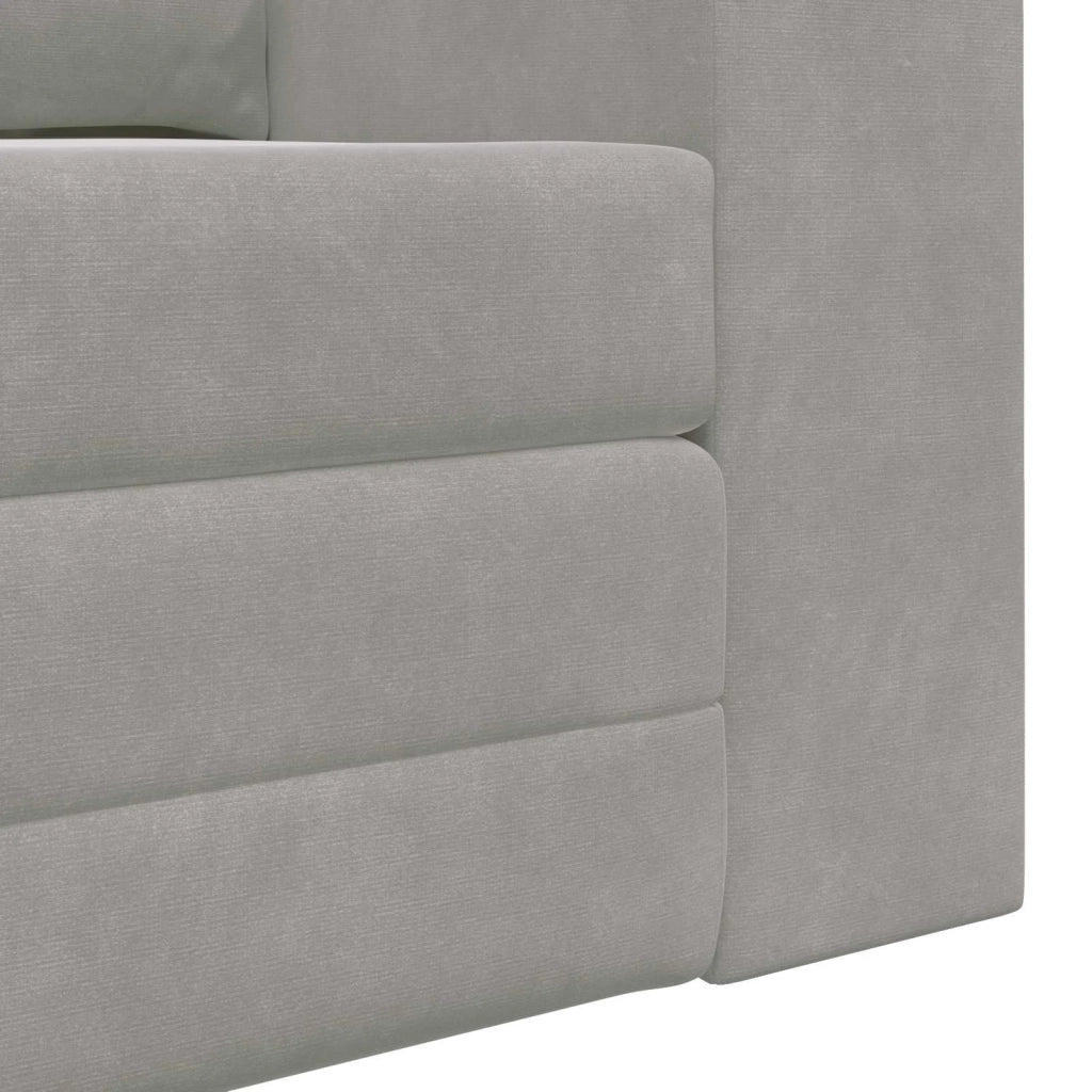 Divano letto Grigio chiaro 148 x 71 x 83 cm Velluto 4106684