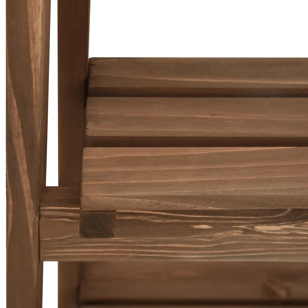 Portavasi/fioriera a 3 ripiani con ripiano 40 x 30 x 90 cm pino marrone 02_0045249