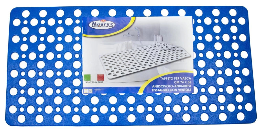 MAURY'S TAPPETO VASCA 74X36CM BLU