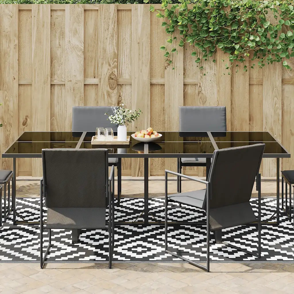 Tappeto da Esterni ARAKIL Bianco e Nero 190x290 cm in PP CFW7426706