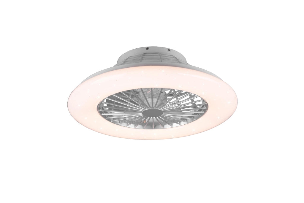 Plafoniera Ventilatore da Interno a led in PLASTICA Titanio