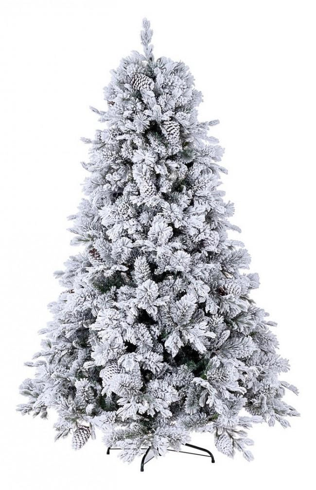 Albero di Natale Artificiale Innevato 150 cm 970 Rami Verde