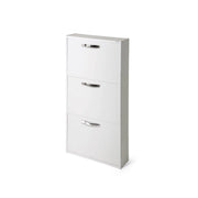 Scarpiera 3 ante slim salvaspazio 108x65x15 Serena colore bianco frassinato