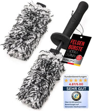 Pulitore per ruote a microfibra Ultradun - Standaard 36 cm - Per pulizia delicata - Ideale per ruote di alta qualità - Pulitore per ruote a microfibra Pulitore per ruote in alluminio Ruote in alluminio pulitrici