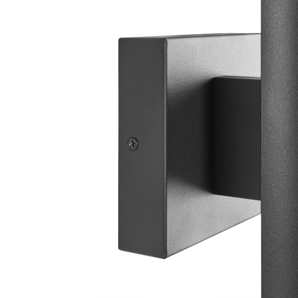 Set di 2 applique da esterno in metallo nero, stile tradizionale, per porta d'ingresso e veranda