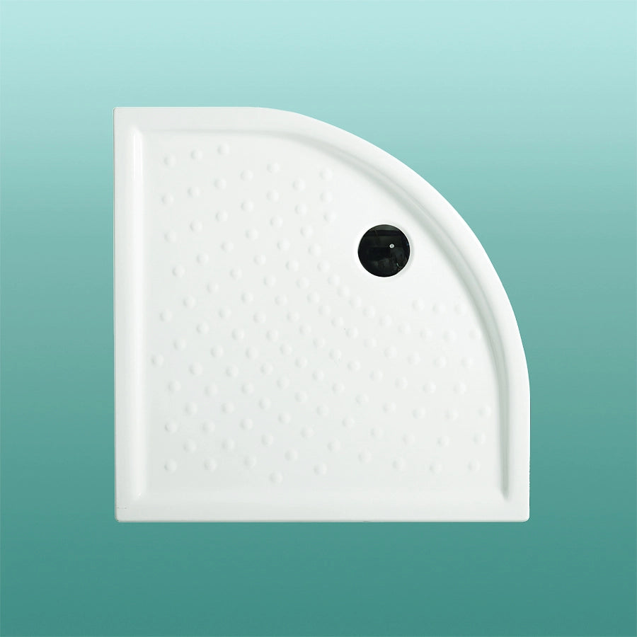 Piatto doccia semicircolare 80x80 bianco