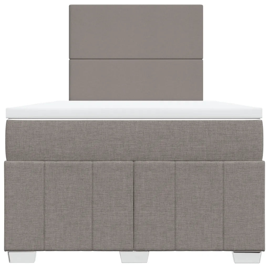 Giroletto a Molle con Materasso Tortora 120x200 cm in Tessuto