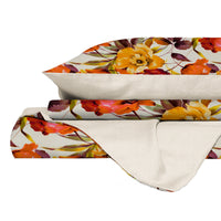 Copripiumino Matrimoniale con Federe Stampato in Puro Cotone Alba