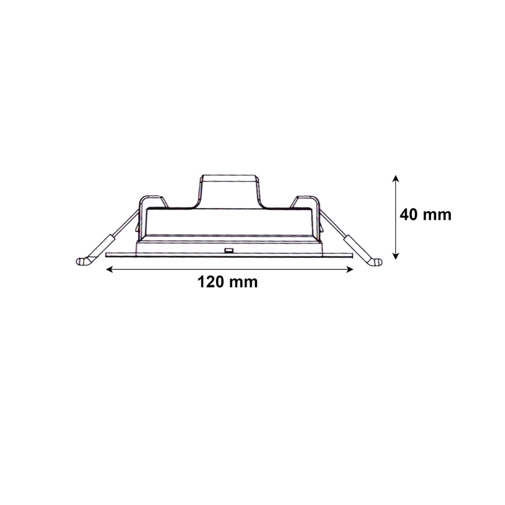 Faretto LED a Incasso 10W 220V Diametro 120 mm Luce Switch CCT 3000K-4200K-6400K