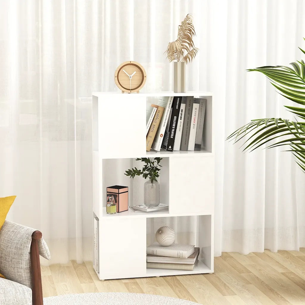 Libreria/Divisorio Bianco 60x24x96 cm in Legno Multistrato cod mxl 25457
