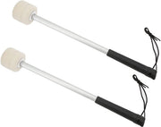 Percussione professionale - Stabili in legno con manico in legno - 2 pezzi - Capocchia in gomma - Portatile - Duraturo - Materiali ecologici - Stabili per percussioni