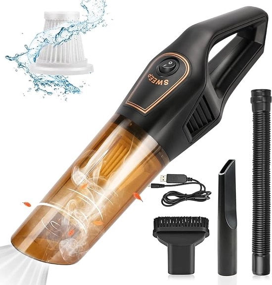 Aspirapolvere 120 WATT - Spazzola polvere - 12 Volt - Multifunzionale - Aspirapolvere manuale
