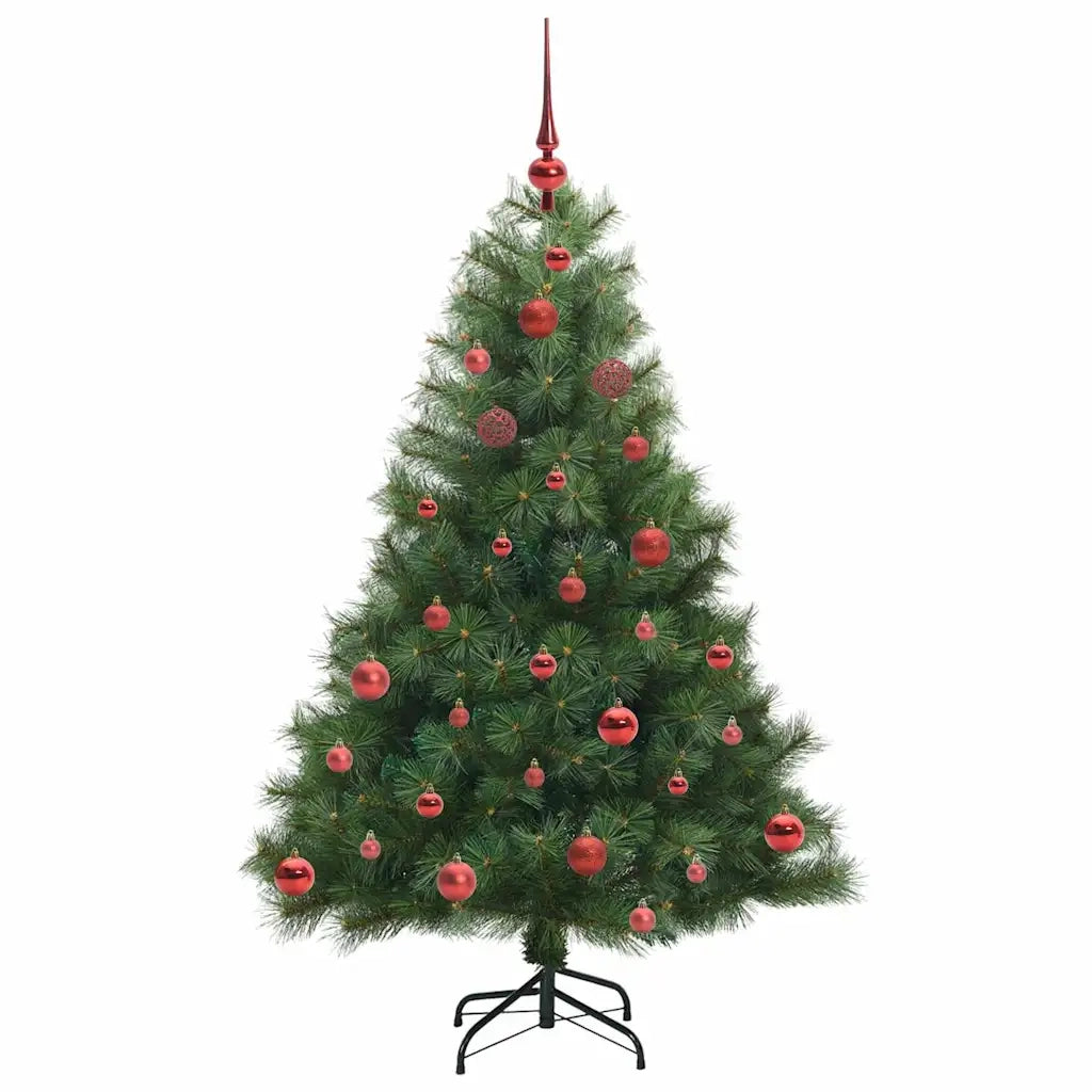 Albero di Natale | Decorazioni natalizie artificiale con 150 LED Verde 150 cm PE e PVC