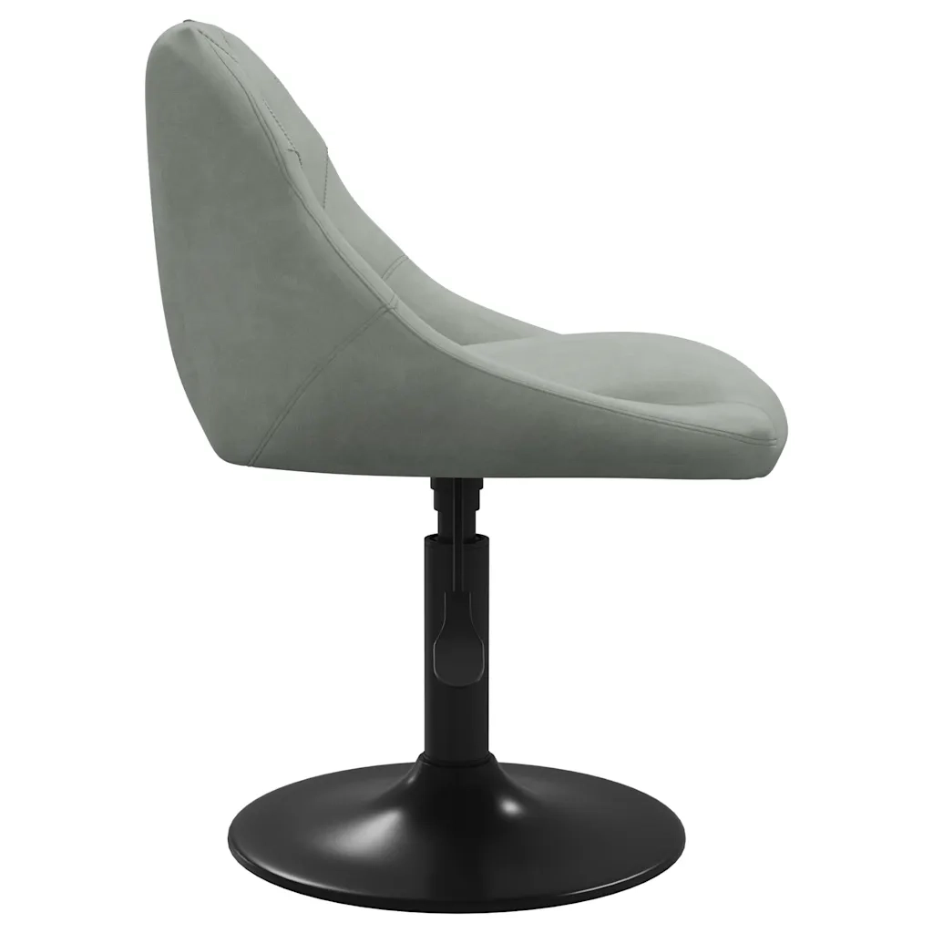 Sedia da Pranzo Grigio Chiaro in Velluto cod mxl 57098