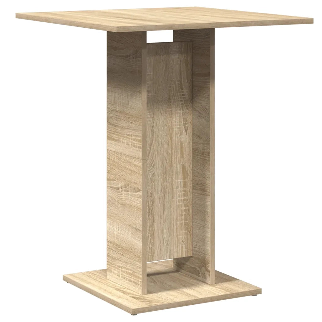 Tavolo da Bistrot Rovere Sonoma 60x60x75 cm Legno Multistrato 802105
