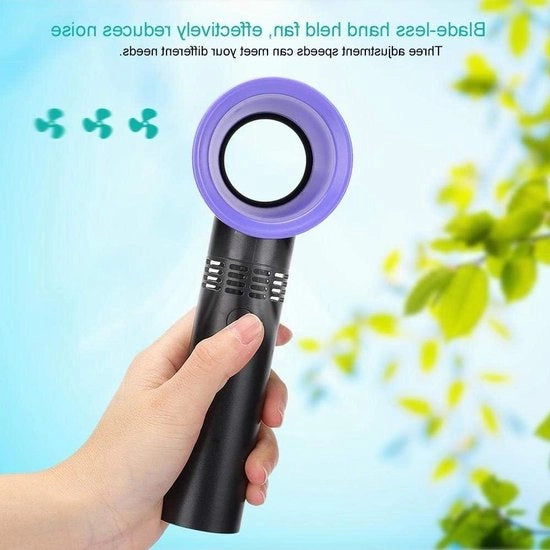 Mini Ventilatore Portatile a Batteria con 3 Impostazioni di Velocità, Ventilatore Personale di Sala con Multipliazione dell'Aria, Ventilatore di Tavolo Silenzioso e Leggero.