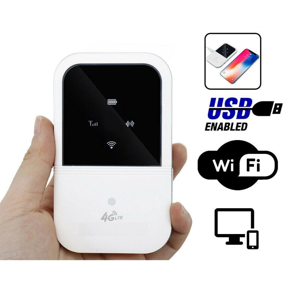 Trade Shop - Router Mobile 4g Lte Wi-fi Hotspot Modem Banda Larga Portatile 802.11 Universale -