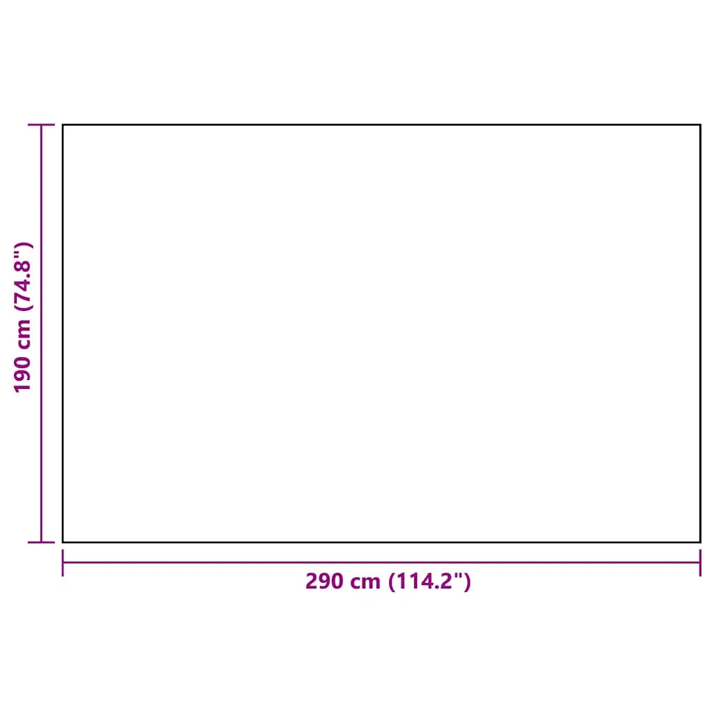 Tappeto da Esterni ARAKIL Bianco e Nero 190x290 cm in PP CFW7426706