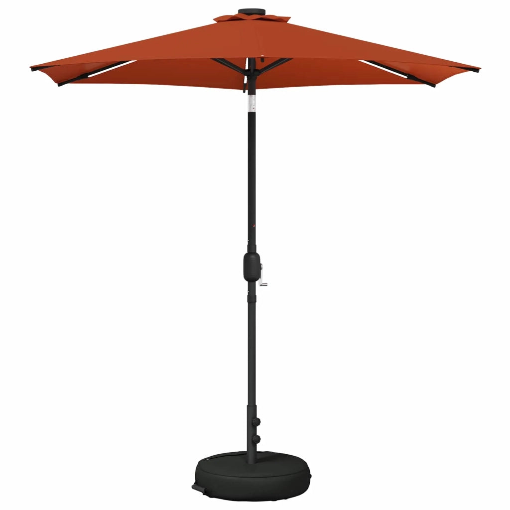 Parasol da Giardino con Luci LED 230 x 230 cm Poliestere 42036252