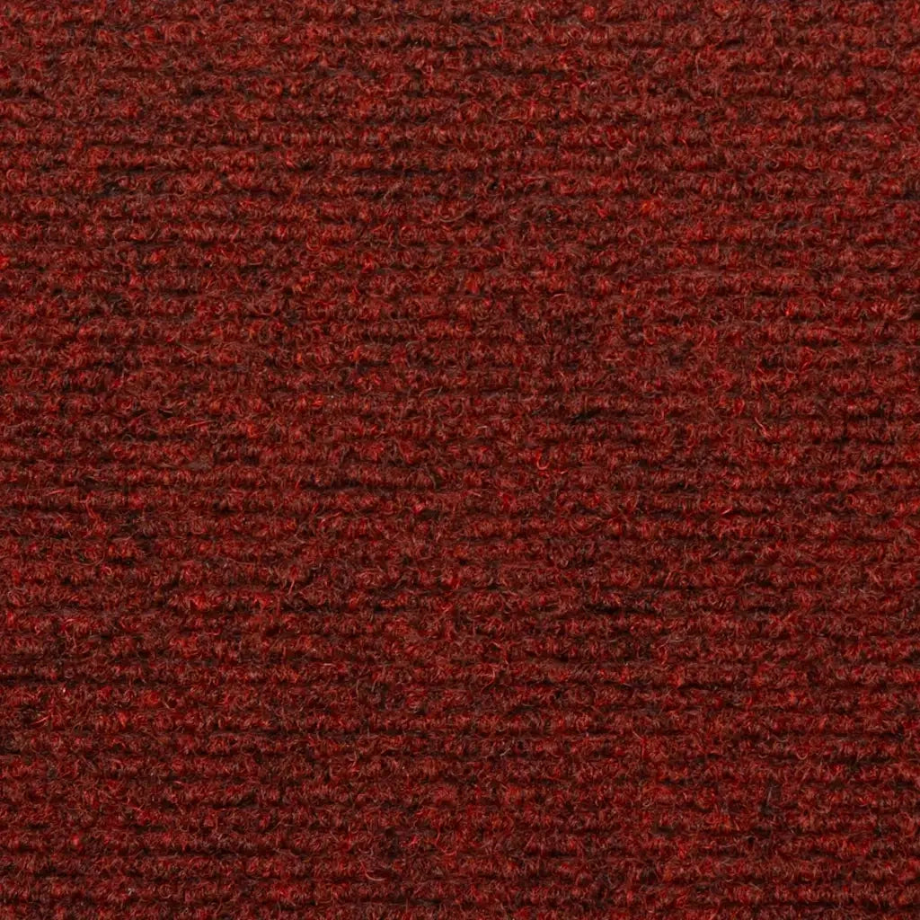 Tappetini per scale autoadesivi 10 pz 65x21x4 cm Bordeaux Rosso Bordo rettangolare 149731