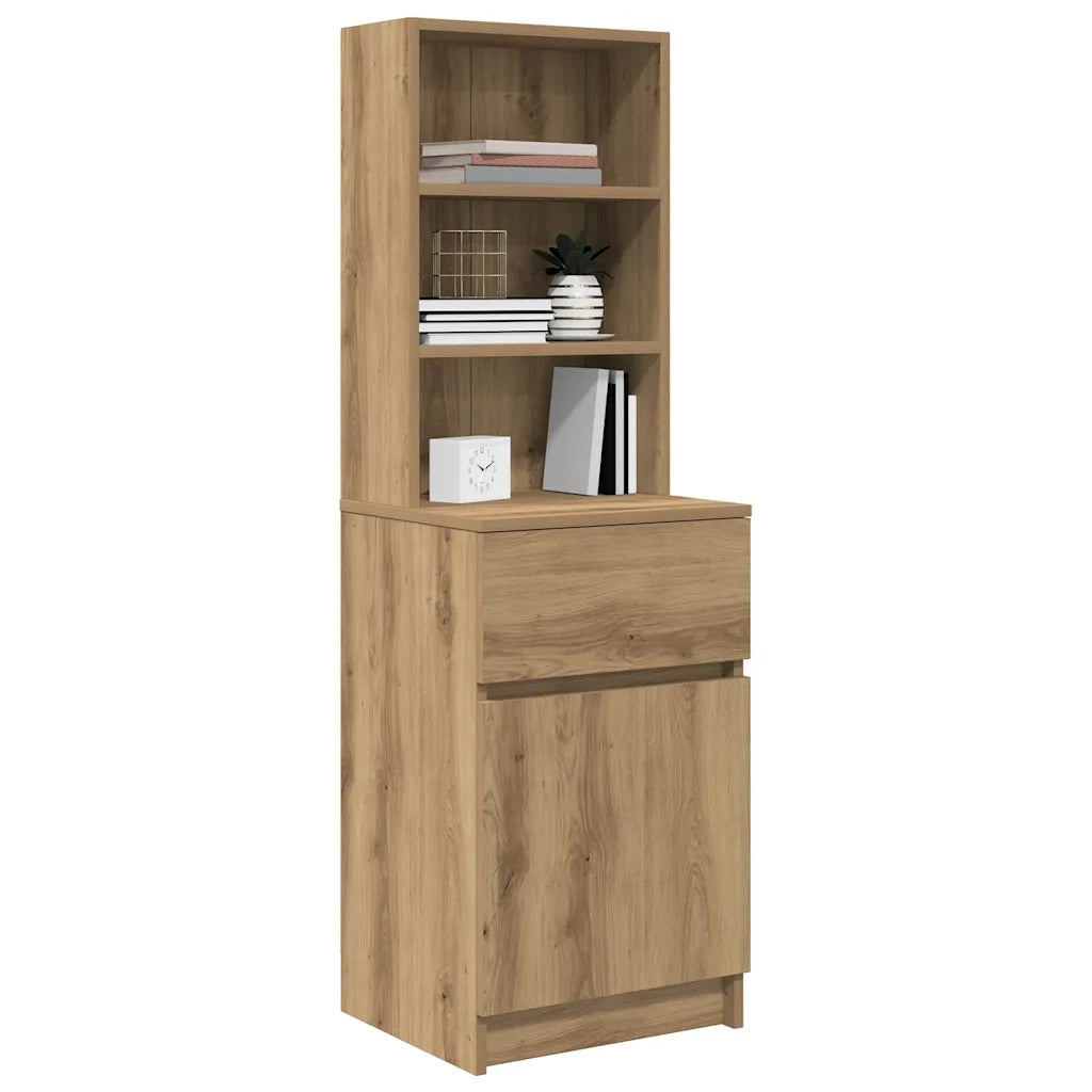 Comodino Rovere Artigianale 39x35x125 cm in Legno Multistrato