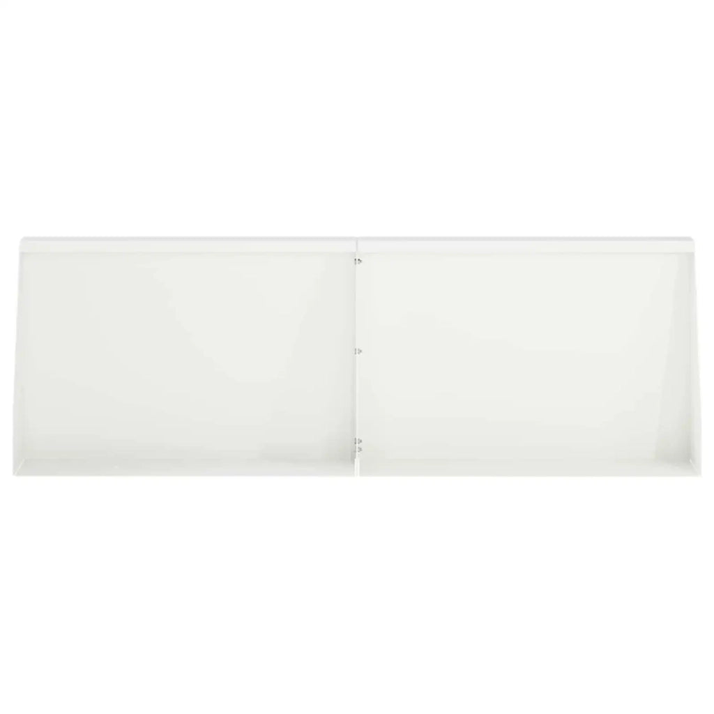 Muro di contenimento 2 pz 60 x 12 x 50 cm Acciaio Bianco 8015277