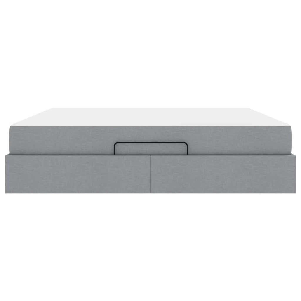Struttura letto con materasso 2 pcs Grigio chiaro Tessuto 3399508