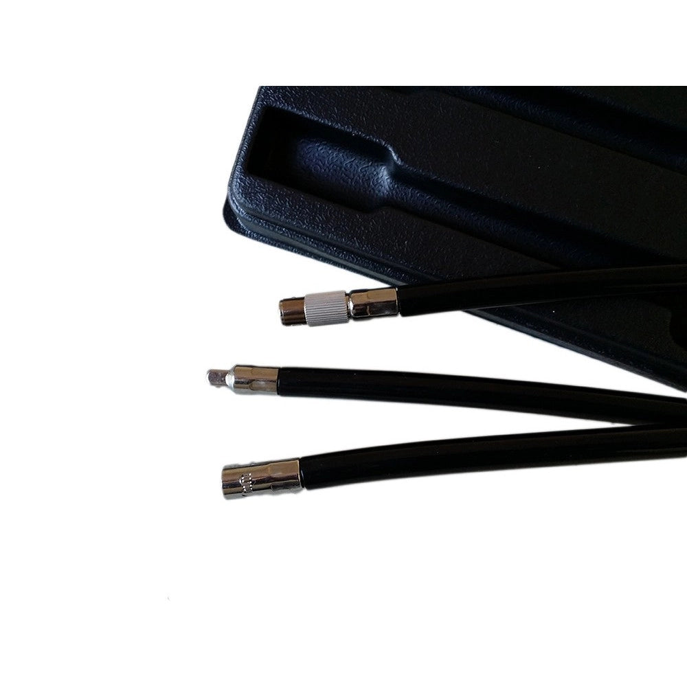 Trade Shop - Set 3 Pz Cacciaviti Extra Lunghi Flessibili Con Innesti Per Auto Officine 500mm -