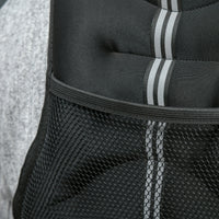 Giubbotto Zavorrato 10kg Traspirante con Tasca Portaoggetti e Spallacci 40x35 cm in tessuto Oxford Nero