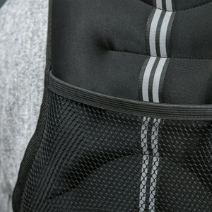 Giubbotto Zavorrato 10kg Traspirante con Tasca Portaoggetti e Spallacci 40x35 cm in tessuto Oxford Nero