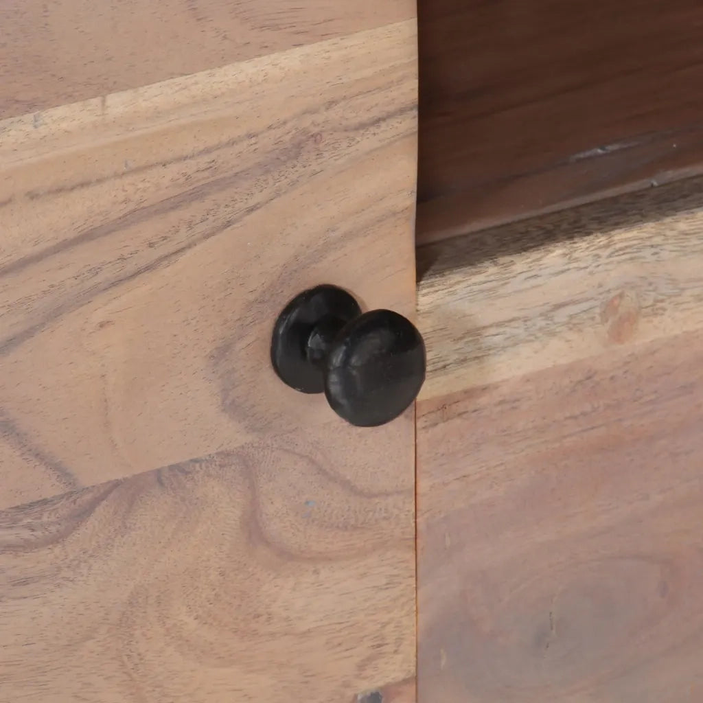 Mobile Porta TV 118x30x40 cm in Legno Massello di Acacia 322684