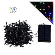CATENA LUMINOSA LED 200 LUCI A ENERGIA SOLARE PER ESTERNI - DECORAZIONI NATALIZIE PER GIARDINO BALCONE E CASA