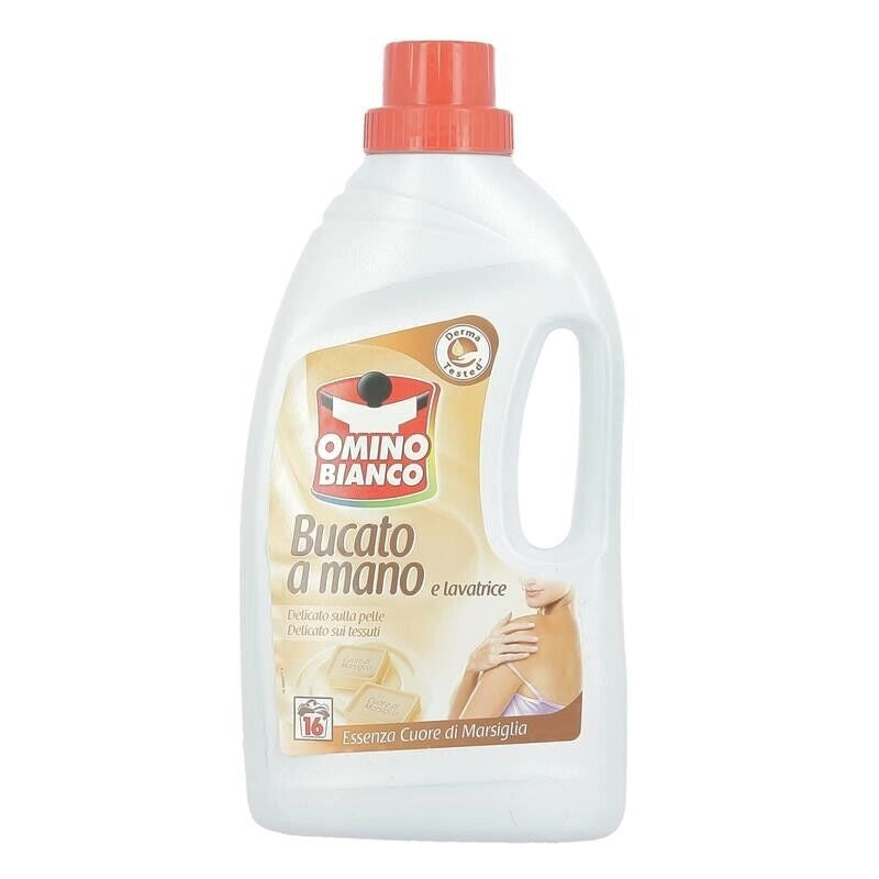 OMINO BIANCO DETERSIVO LIQUIDO CUORE DI MARSIGLIA A MANO E IN LAVATRICE 1 LT