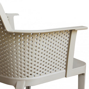 Poltrona Cathy 60x58x76,5 cm  in Polipropilene Tortora