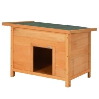Cuccia per Cani Impermeabile da Esterno in Legno di Abete, 82 x 58 x 58cm