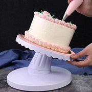 Decorazione di torta piatti rotanti - piatto rotante regolabile inclinabile - rosa/bianco
