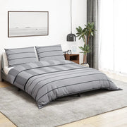 Set Copripiumino Grigio 225x220 cm in Cotone 136445