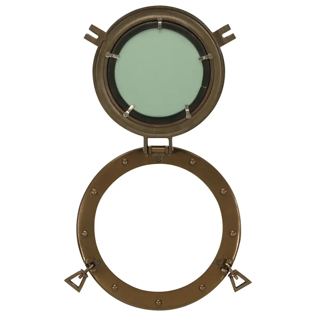 Specchio da Parete Design OblÃ² Ã˜30 cm in Alluminio e Vetro
