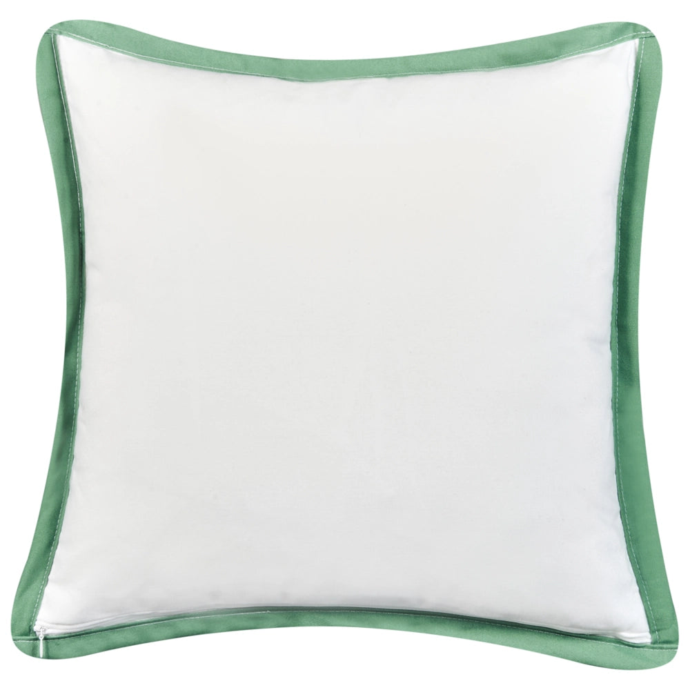 Set di 2 cuscini da esterno con motivo a foglie verde 45 x 45 cm Accessori da giardino