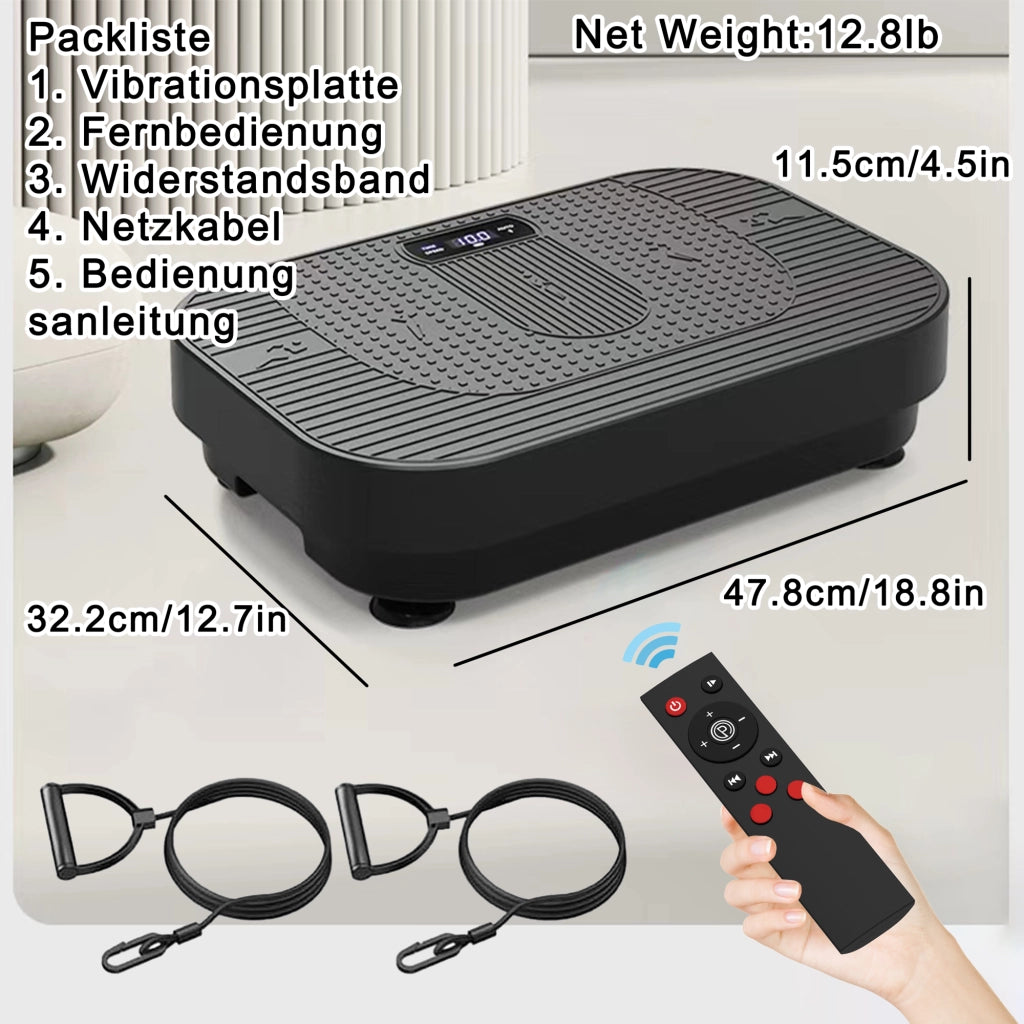 Piattaforma vibrante Fitness con musica BT; allenamento corpo intero per home gym